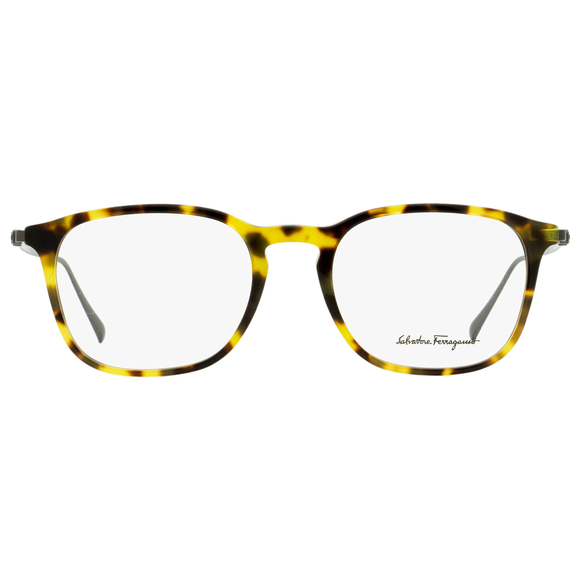 Salvatore Ferragamo Rectangular Eyeglasses SF2846 281 Vintage Tortoise/Gunmetal